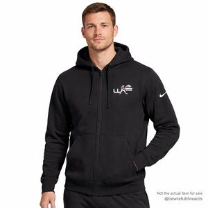 Nike Men’s L Black Zip Hoodie “I Am Game Ready” Graphic